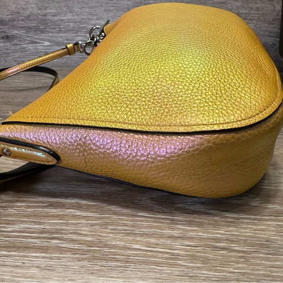 Coach Leather Iridescent Pearlescent Hologram Chelsea Crossbody Purse - Picture 11 of 16